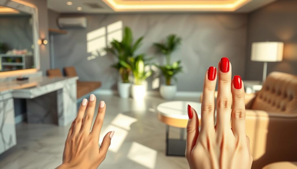 beautiful nails and spa before and after